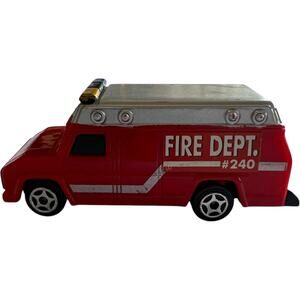 Fire Department Emergency  Die Cast Red Rescue Vehicle